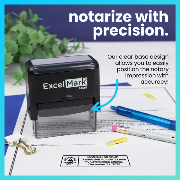 Self-Inking Iowa Notary Stamp