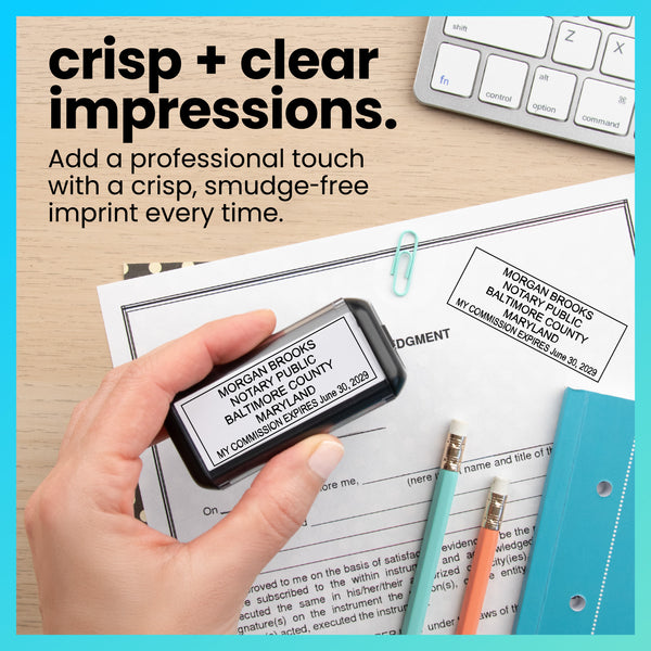 Self-Inking Maryland Notary Stamp
