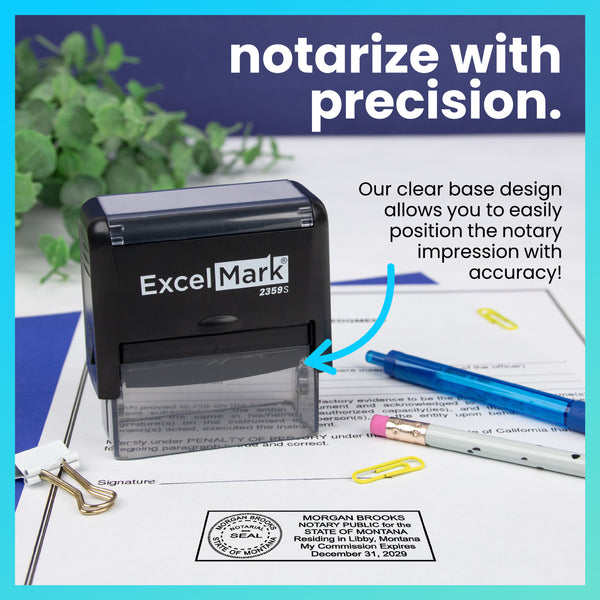Self-Inking Montana Notary Stamp