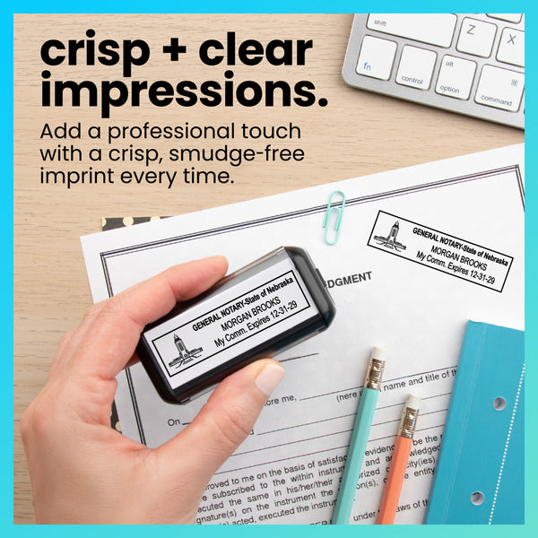 Self-Inking Nebraska Notary Stamp