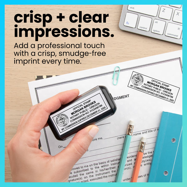 Self-Inking Oregon Notary Stamp