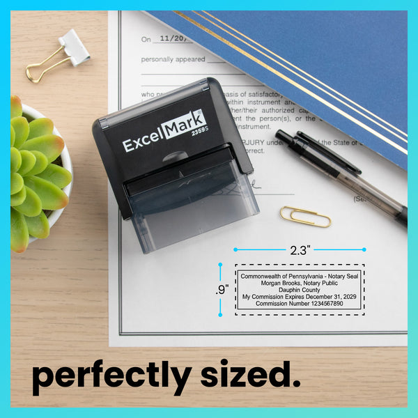 Self-Inking Pennsylvania Notary Stamp