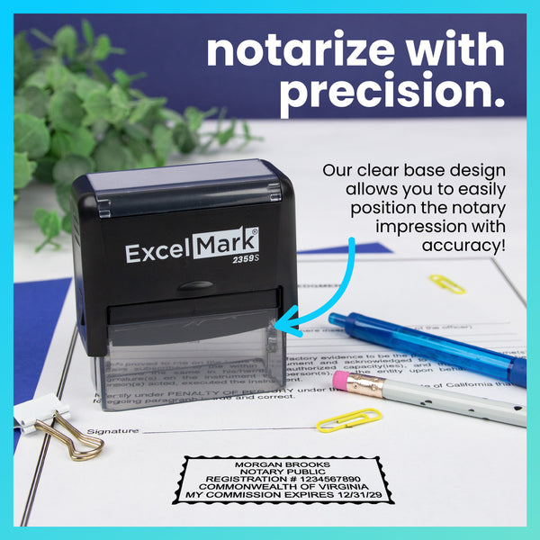 Self-Inking Virginia Notary Stamp