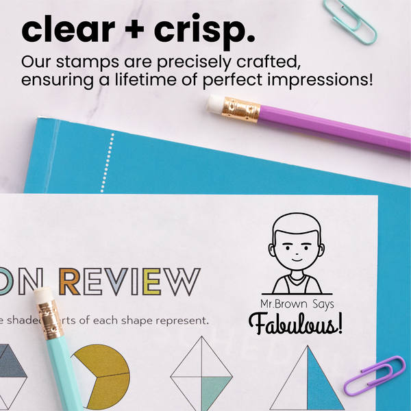 Custom Fabulous Avatar Teacher Stamp