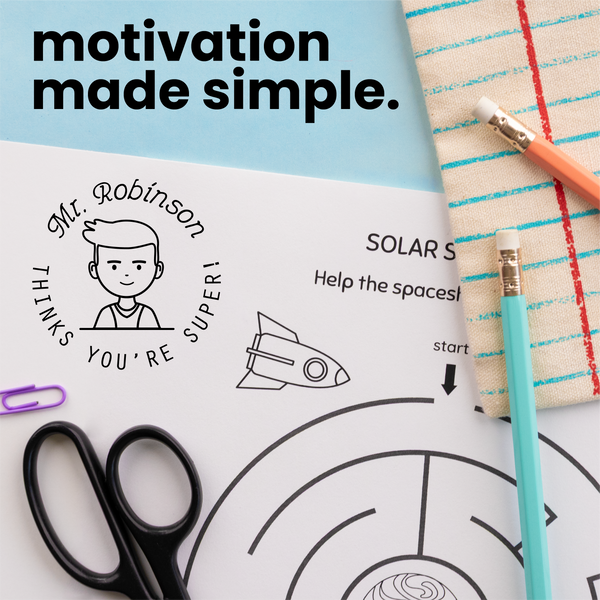 Custom Super Avatar Teacher Stamp