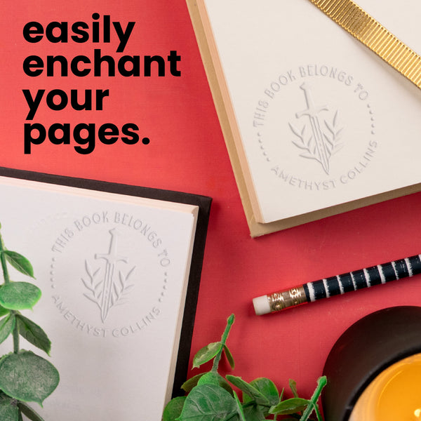 Sword & Laurel Book Embosser