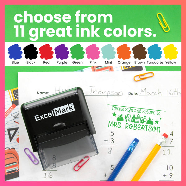 Custom Please Sign & Return Stamp