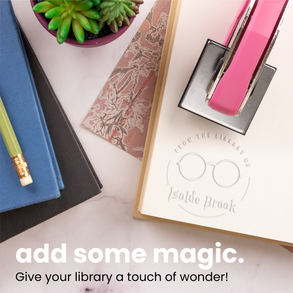 Wizard Glasses Book Embosser