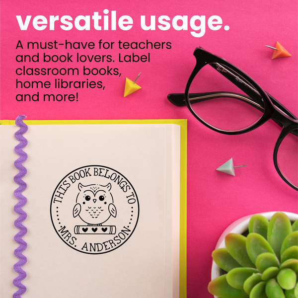 Book Buddies Owl Book Stamp