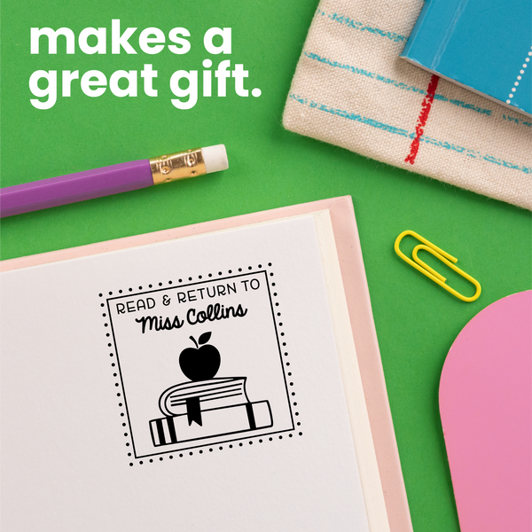 Square Whimsy Books and Apple