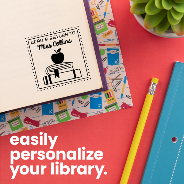 Square Whimsy Books and Apple