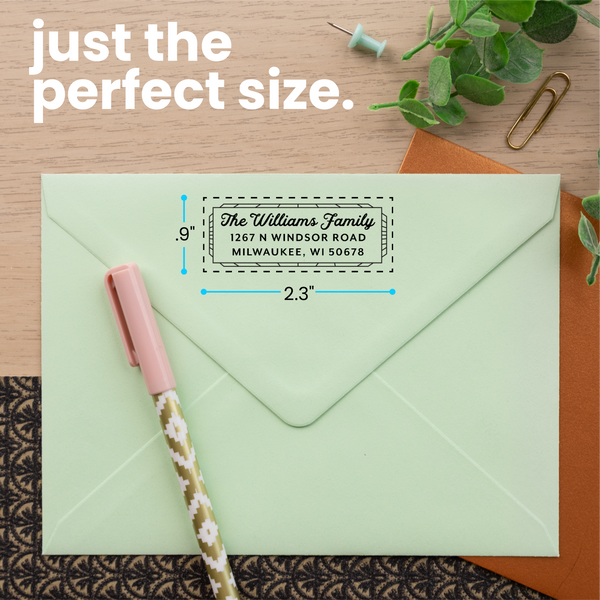 Vintage Deco Address Stamp