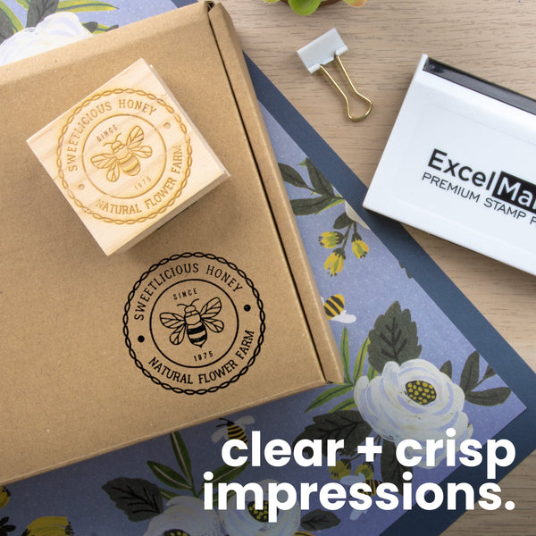 Custom Wood Rubber Stamp