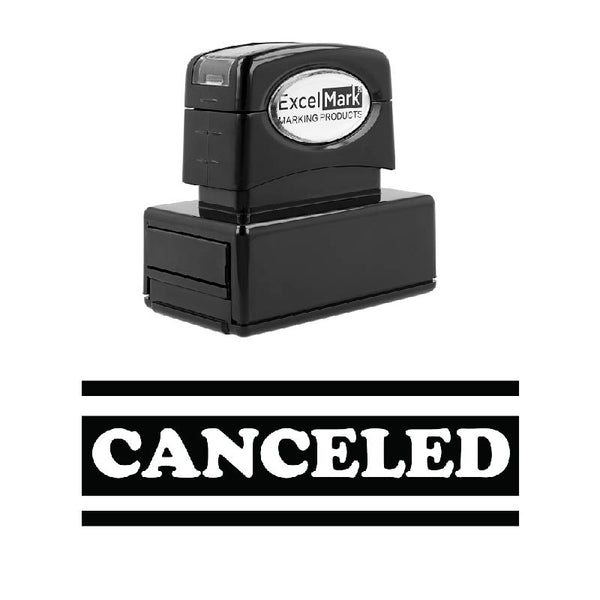 Bold Double Line CANCELED Stamp