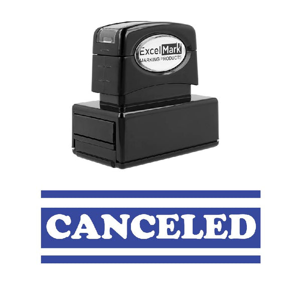 Bold Double Line CANCELED Stamp