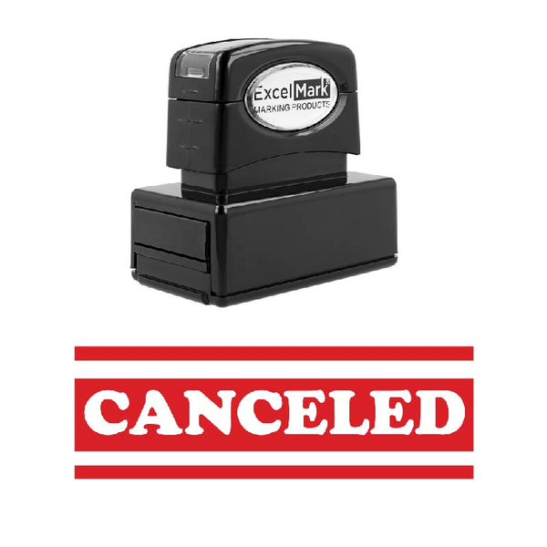 Bold Double Line CANCELED Stamp