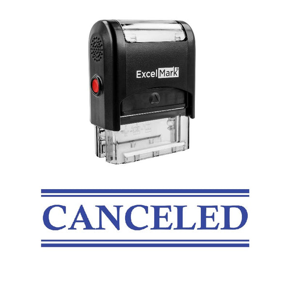 Double Line CANCELED Stamp