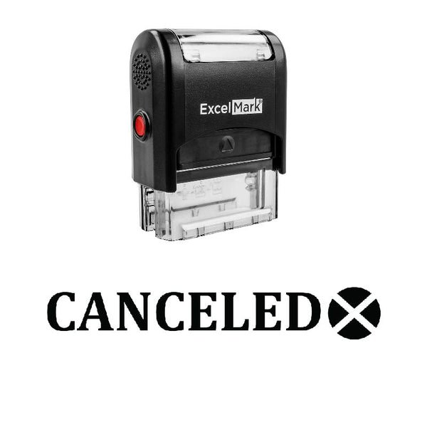 X CANCELED Stamp