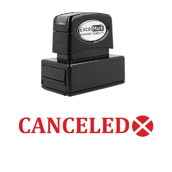 X CANCELED Stamp