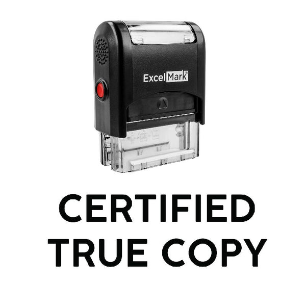 CERTIFIED TRUE COPY Stamp