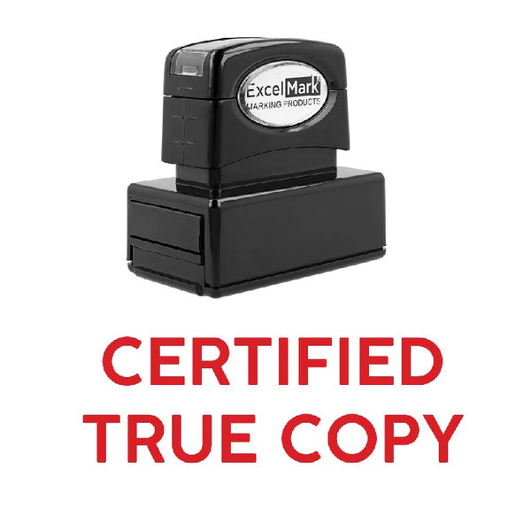 CERTIFIED TRUE COPY Stamp