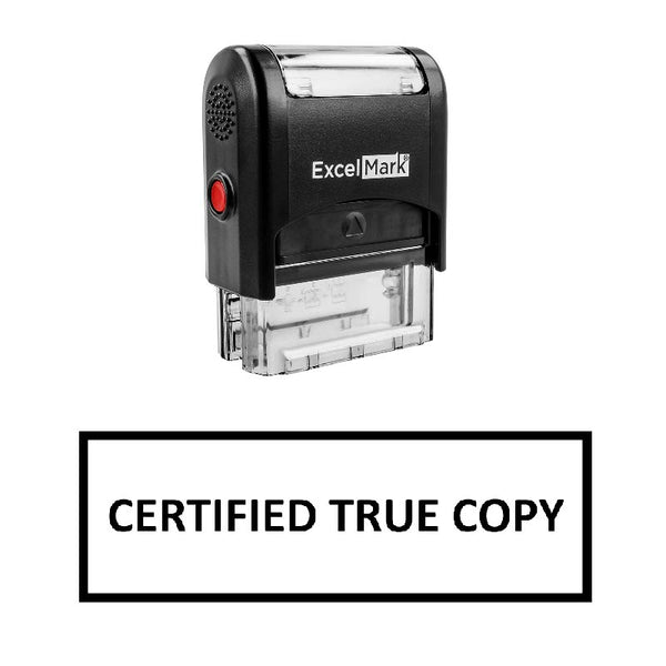 Box CERTIFIED TRUE COPY Stamp