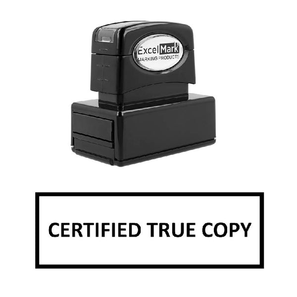 Box CERTIFIED TRUE COPY Stamp