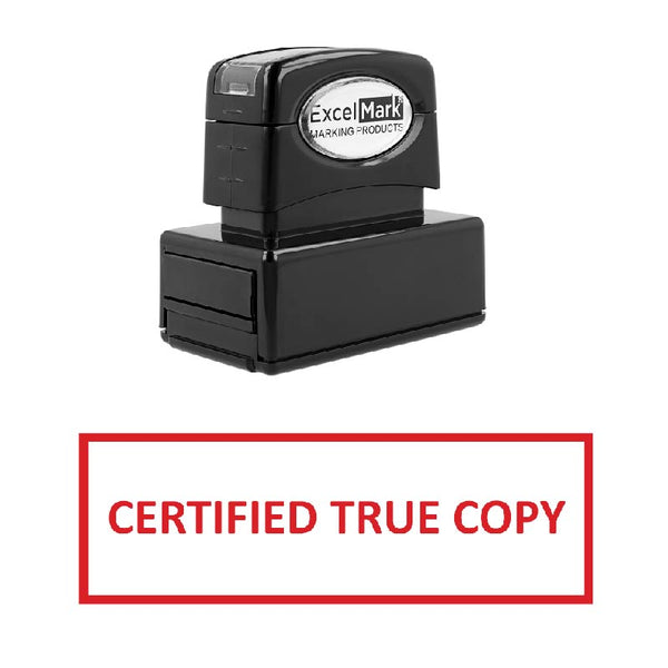 Box CERTIFIED TRUE COPY Stamp