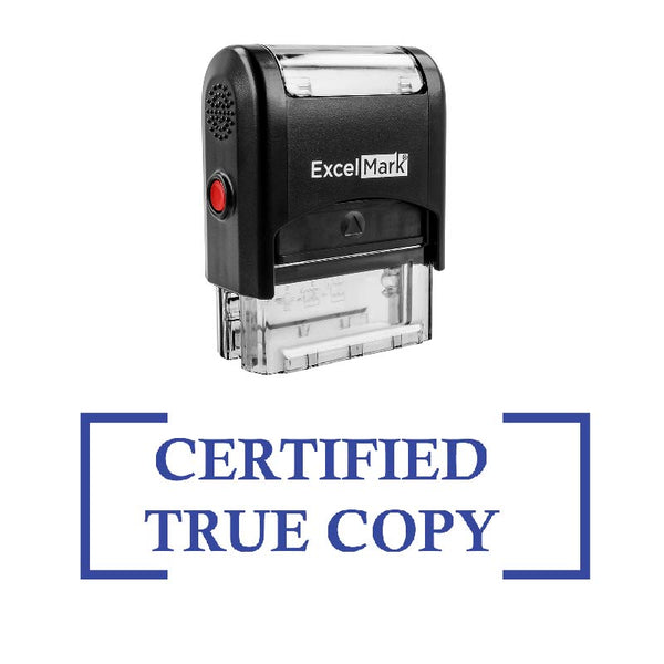 Bracket CERTIFIED TRUE COPY Stamp