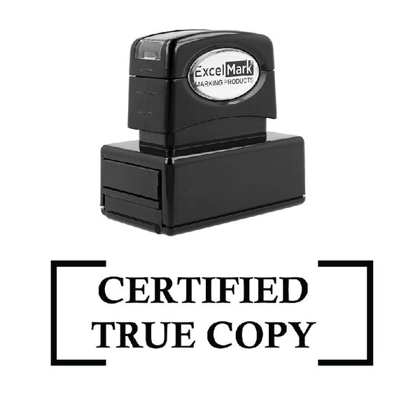 Bracket CERTIFIED TRUE COPY Stamp