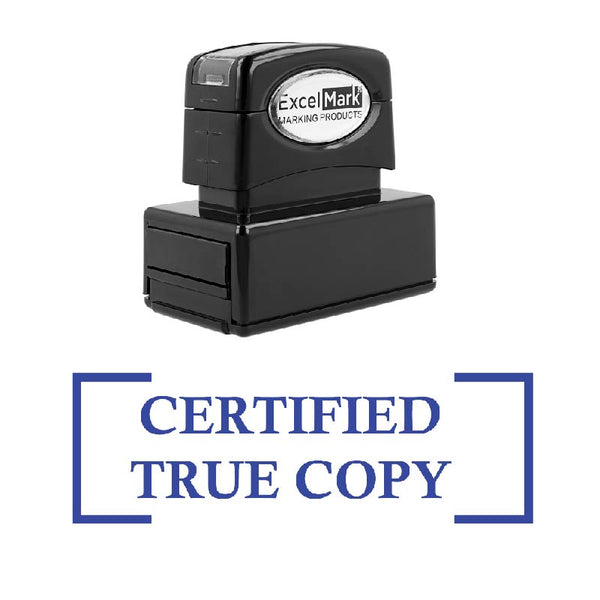 Bracket CERTIFIED TRUE COPY Stamp