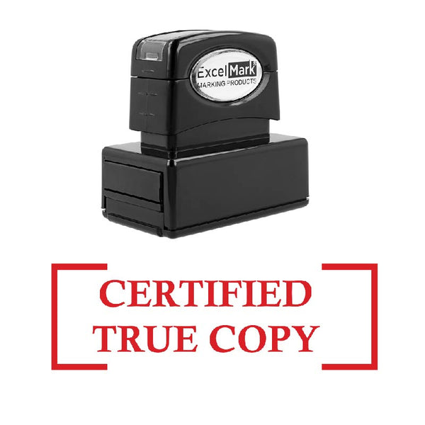 Bracket CERTIFIED TRUE COPY Stamp