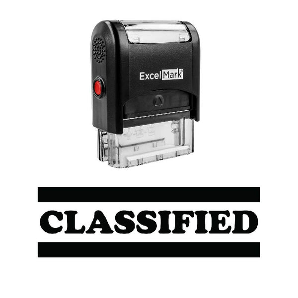 Double Line CLASSIFIED Stamp