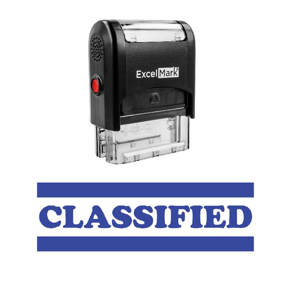 Double Line CLASSIFIED Stamp