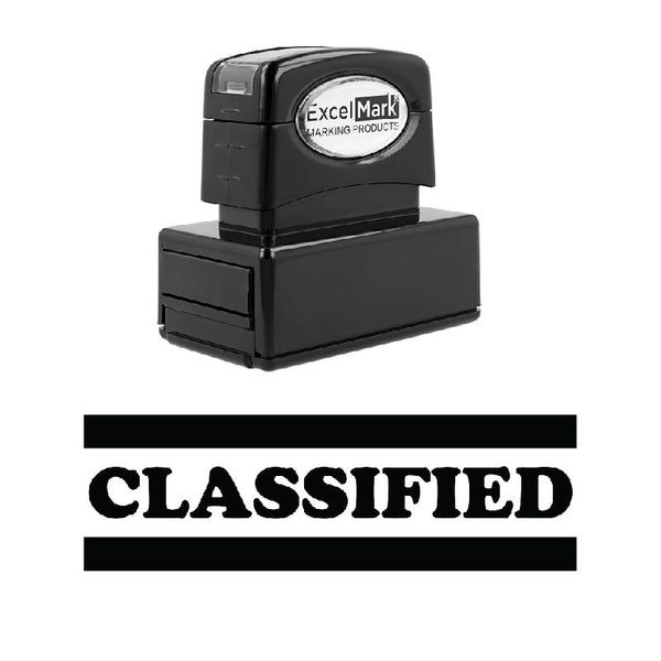Double Line CLASSIFIED Stamp