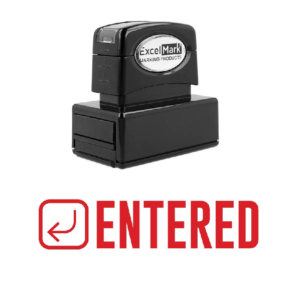 Arrow ENTERED Stamp