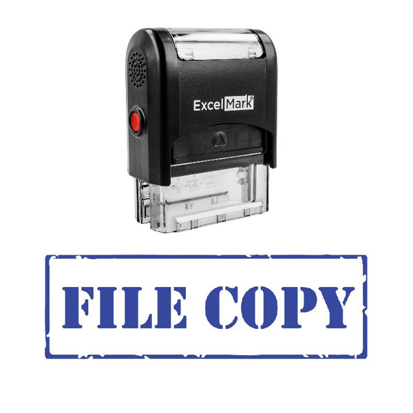 Stencil FILE COPY Stamp