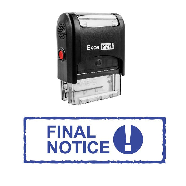 Warning FINAL NOTICE Stamp