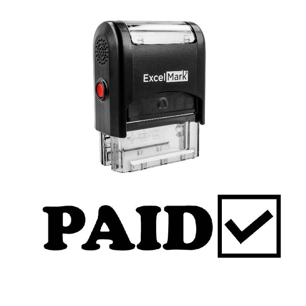 Check Box PAID Stamp