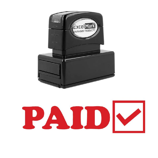 Check Box PAID Stamp