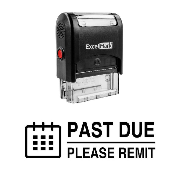 Calendar PAST DUE Stamp