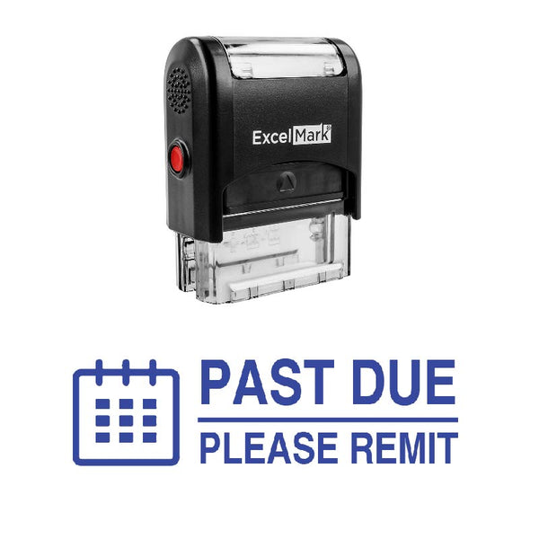 Calendar PAST DUE Stamp