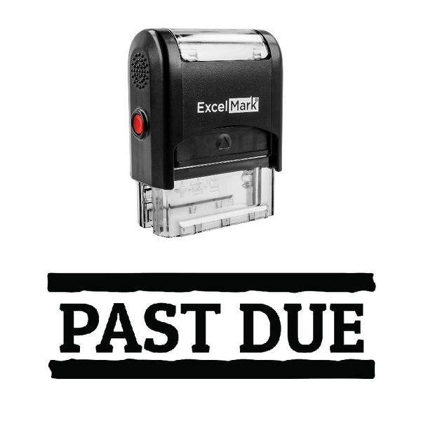 Double Line PAST DUE Stamp