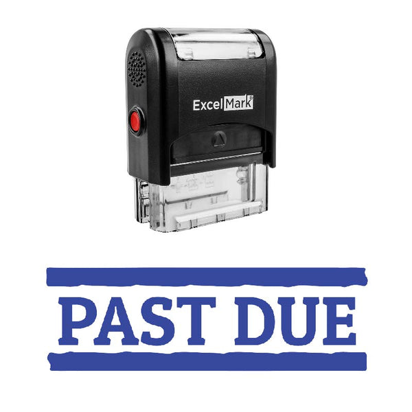 Double Line PAST DUE Stamp