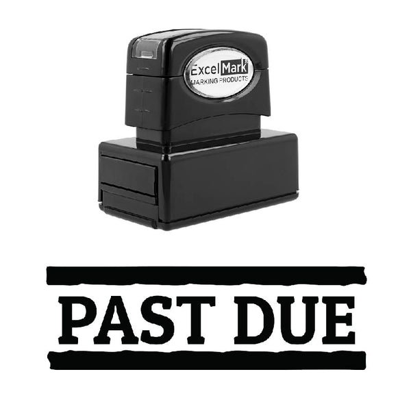 Double Line PAST DUE Stamp