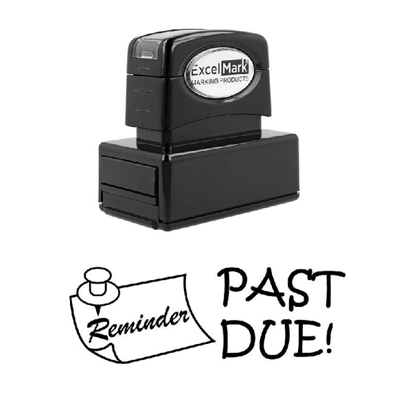 Pin PAST DUE! Stamp