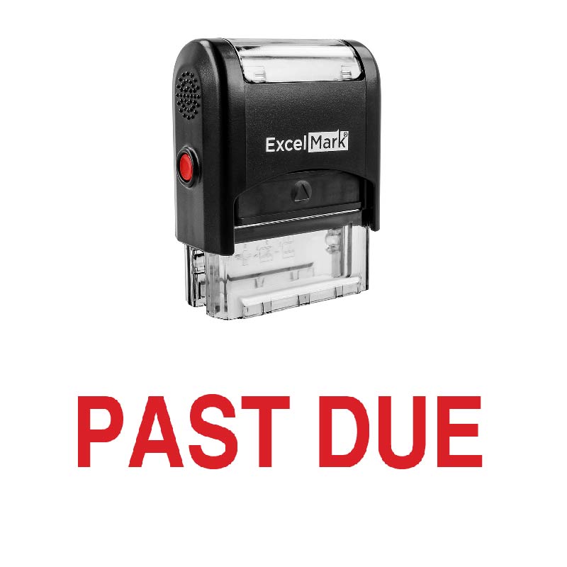 PAST DUE Stamp