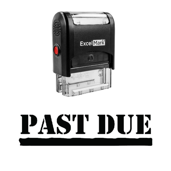 Stencil PAST DUE Stamp