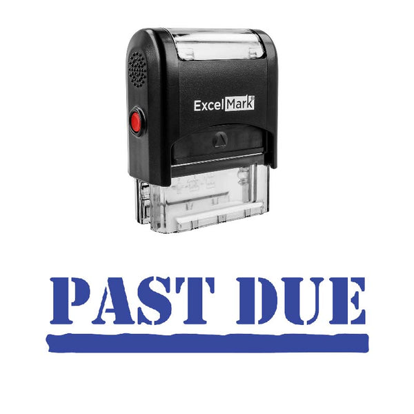 Stencil PAST DUE Stamp