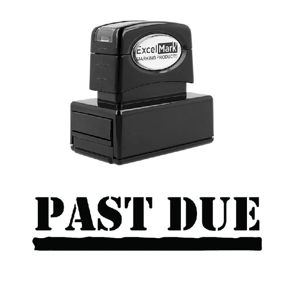 Stencil PAST DUE Stamp